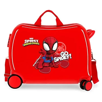 Abbildung von Marvel Go Spidey Kinderkoffer, rot, 50 x 39 20 cm, starr, ABS Kombinationsverschluss, 34 l, 1,8 kg, 4 Räder, Handgepäck, Kinderkoffer