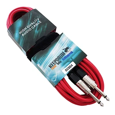Abbildung von keepdrum GC 004 Gitarrenkabel 3m Rot