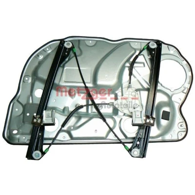 Abbildung von Metzger Fensterheber vorne links elektrisch mit Anschraubplatte ohne Elektromotor 2160100 VOLKSWAGEN: Polo IV Schrägheck, Limousine