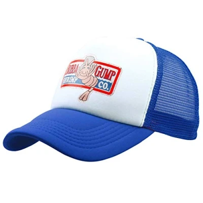 Abbildung von Danlai Unisex Truck Baseball Mesh Cap Einstellbare Snapback Bubba Gump Baseballkappe Shrimp Gestickte Hüte Blau