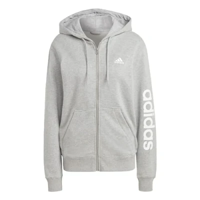 Abbildung von adidas Sportswear Sweatjacke, Damen, Größe: Small, Medium grey heather white