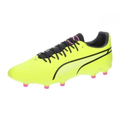 Abbildung von Puma KING PRO FG/AG Fußballschuh Nocken, Herren, Größe: 40, Electric lime/black/poison pink Schuhe