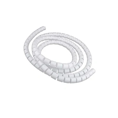 Abbildung von 2m Kabelspirale Spiralband Kabelschlauch Kabelschutz, Weiß 10mm