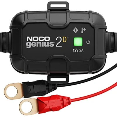 Abbildung von NOCO GENIUS2D, 2A Intelligentes Ladegerät, 12V Bordladegerät, Erhaltungsladegerät und Desulfator mit Temperaturkompensation