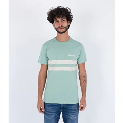 Abbildung von Hurley Herren M Oceancare Block Party Kurzärmliges T Shirt, Cilantro, L