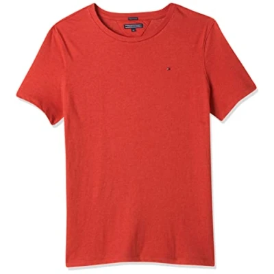 Abbildung von Tommy Hilfiger BOYS basic Tshirt für Kinder, Größe: 74, Apple red heather