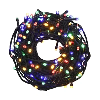 Abbildung von vidaXL LED Lichterkette mit 300 LEDs Weihnachtsbeleuchtung DIY Dekoration Weihnachtsdeko Außen Innen Garten Party Hochzeit Mehrfarbig 30m PVC