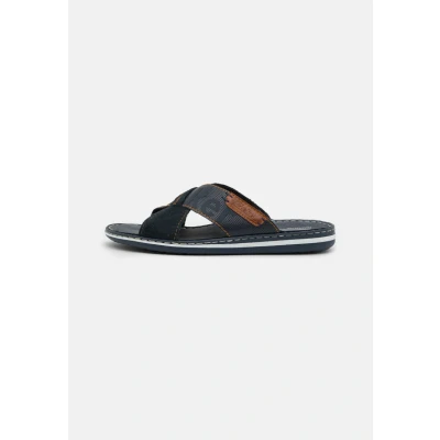 Abbildung von Rieker Pantolette flach, Herren, Größe: 42, Pazifik/sherry/navy Schuhe