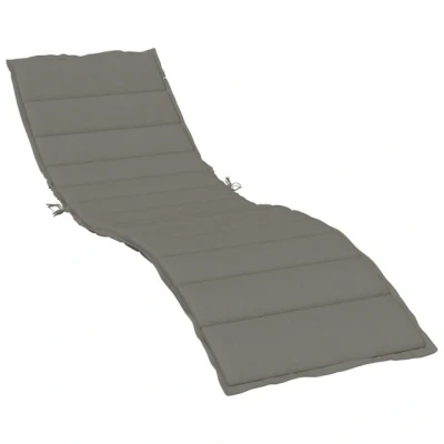 Abbildung von vidaXL Sitzauflage Sonnenliegen Auflage Melange Dunkelgrau 200x50x4 cm Stoff, (1 St)