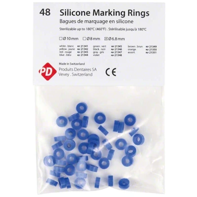 Abbildung von PD Silikone Ringe blau 6,8mm 48