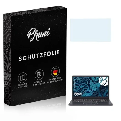 Abbildung von Bruni Schutzfolie kompatibel mit Asus Vivobook Go 14 E410 Folie, glasklare Displayschutzfolie (2X)