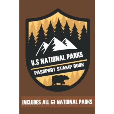 Abbildung von U.S National Parks Passport Stamp Book Includes All 63 Parks: Outdoor Adventure Log List Guide for Kids, Teens, Seniors. A To USA
