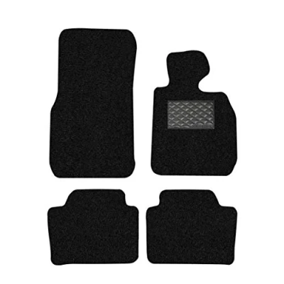 Abbildung von Nicoman Spaghetti Allwetter Fußmatten, passgenau, passend für 3er Serie Limousine/Kombi F30/F31 Baujahr 20132018 (Front Set, 2 teilig, schwarz)