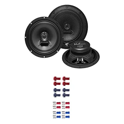 Abbildung von Hifonics VX 62 Lautsprecher mit Einbauset passend für Peugeot 206 ab 1998 Türen vorne 360 Watt 165mm 2 Wege Koax