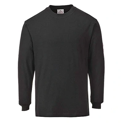 Abbildung von Portwest Fr11 FR antistatisch der T Shirt, M, schwarz