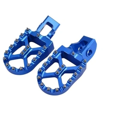 Abbildung von Moto Fußrasten Für TE 300 FE 250 350 450 501 2017 2023 TX FX TC FC 2022 57mm Ruht Pedale Fussrasten Pedal(Blue)