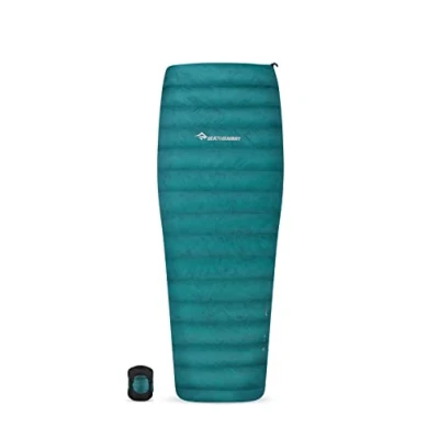 Abbildung von Sea to Summit Saco De Dormir 750+ Fill Down Traveller Trii R Left Zip Color: Verde Azulado Werkzeuge, blaugrün, Única
