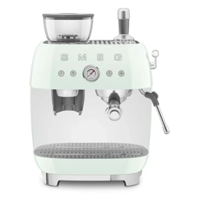 Abbildung von Smeg Espressomaschine &quot;EGF03PGEU&quot;, mit integrierter Kaffeemühle