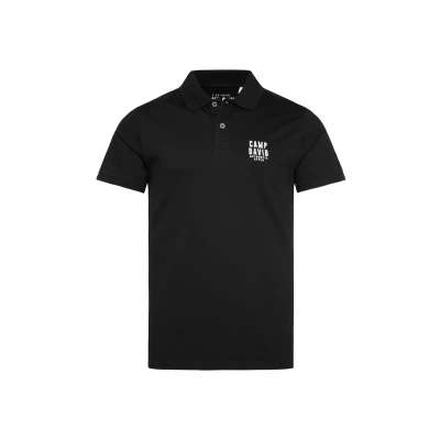 Abbildung von Camp David Basic Pikeemit Logostickerei Poloshirt, Herren, Größe: 4XL, Black
