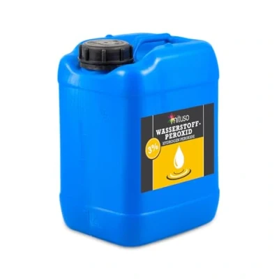 Abbildung von mituso Wasserstoffperoxid 5 Liter 3% Lösung Hochreine Qualität, ohne Stabilisator Vielseitig einsetzbar für Haushalt und technische Anwendungen