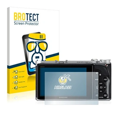 Abbildung von BROTECT Schutzglas für Samsung NX300 Schutzfolie Panzer Folie Glas [Extrem Kratzfest 9H, Anti Fingerprint, Ultra Transparent]