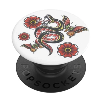 Abbildung von PopSockets: PopGrip Ausziehbarer Sockel und Griff mit einem Austauschbarem Top für Smartphones Tablets Cobra