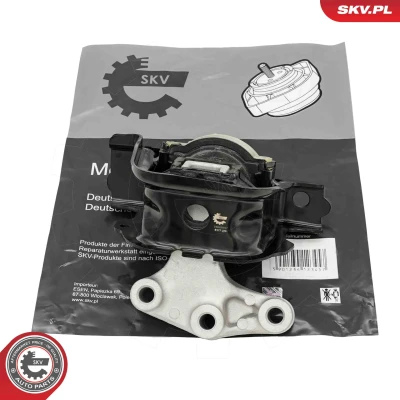 Abbildung von ESEN SKV 75SKV017 Motorlager rechts Hydrolager Aluminium, Gummi 187mm 130mm PEUGEOT: 207 Schrägheck, 208 I CC, CITROËN: C3 II