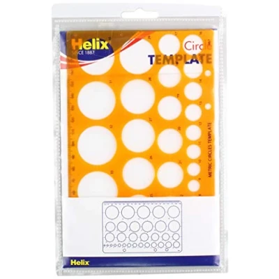 Abbildung von Spiralkreis Schablone H67010 Kreisschablone Orange (Translucent Orange)