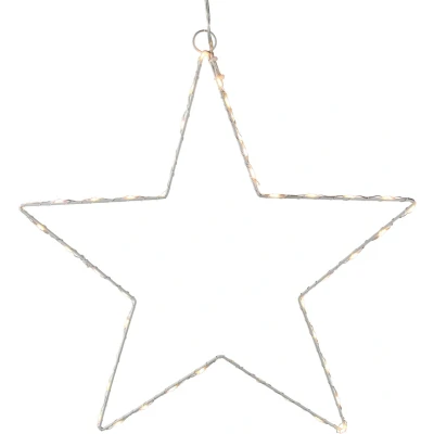 Abbildung von AM Design LED Stern, Weihnachtsstern aus Draht, mit Öse zum Aufhängen,Weihnachtsdeko aussen