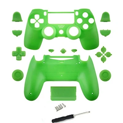 Abbildung von Ersatz Full Gehäuse Shell Schutzhülle mit Mod Kit für PS4 Pro Slim Sony Playstation 4 Dualshock Wireless Controller Grün