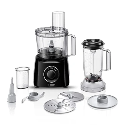 Abbildung von Bosch MCM3201B, 2,3 l, Schwarz, Transparent, Drehregler, 1 Kunststoff, 800 W