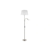 Abbildung von Eglo 95686 Stehleuchte Conesa mit Schalter Textil, Glas weiß 1X40W und H:170 Ø 38cm