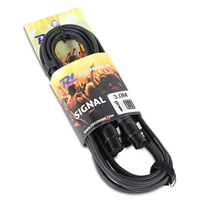 Abbildung von PD Connex Kabel 2x XLR Stecker Buchse 3 m Schwarz