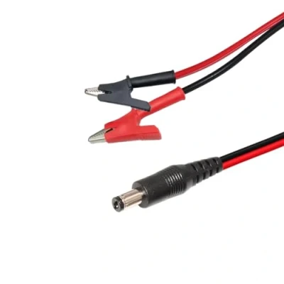Abbildung von G49S Auto Krokodilklemmen zu DC 5.5mm x 2.1mm Einbaubuchse Verlängerungskabel Batterieklemmen Batterie Jumper Kabel für Autos
