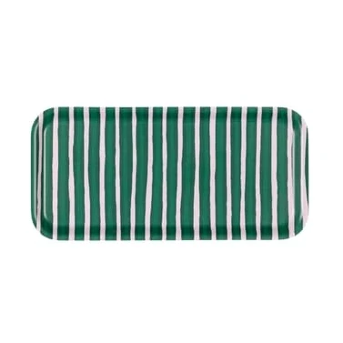 Abbildung von Marimekko Piccolo Tray 13,5x27,5 cm, Green, pink