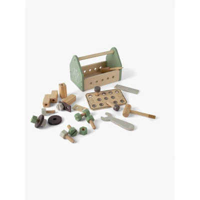 Abbildung von Dantoy Werkzeugkasten Holz in der Geschenkbox