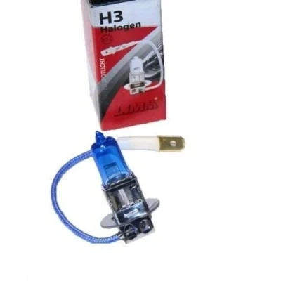 Abbildung von 1x Halogen H3 Scheinwerferlampe Birne 55W 12V Abblendlicht Fernlicht Glühlampen E Prüfzeichen Sockel PK22S Xenon Weiß