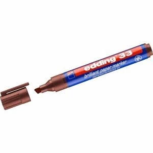 Abbildung von edding 10 x Pigmentmarker 33 Brilliant Paper Marker 1 5mm braun