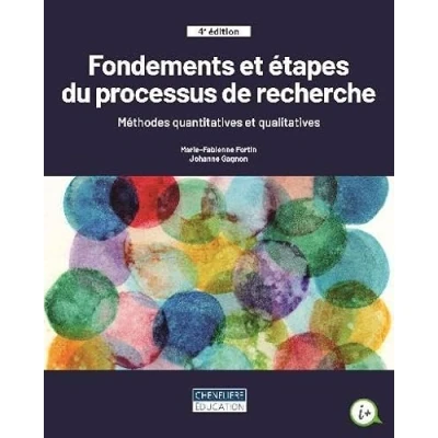 Abbildung von Fondements et étapes du processus de recherche: Méthodes quantitatives qualitatives