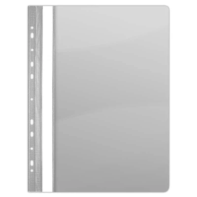 Abbildung von Berichtsmappe A4 PVC Grau 150/160 Mikron 10 Stk.