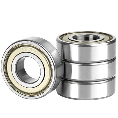 Abbildung von 4 Stück 6202ZZ Kugellager 15x35x11mm Chromstahl und Vorgeschmiert Rillenkugellager, 6202Z Doppelte Metalldichtung mit Dichtungen Schilde für DIY, Skateboards, Drehbänke, Motoren
