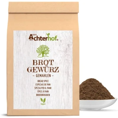 Abbildung von Brotgewürz gemahlen 100g mit Kümmel Fenchel Korriander ohne Geschmacksverstärker künstliche Zusatzstoffe vom Achterhof
