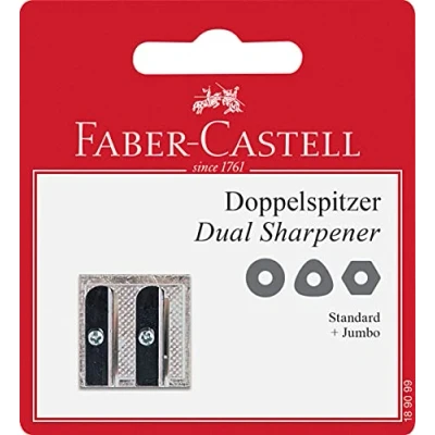 Abbildung von 10 x Faber Castell Doppelspitzer Metall auf Blisterkarte
