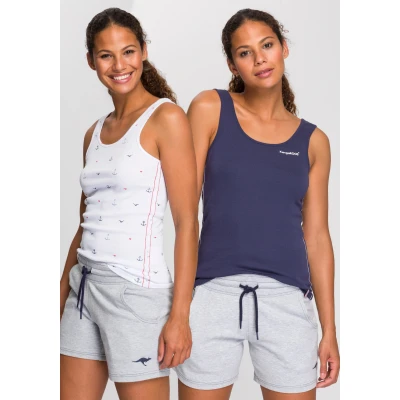 Abbildung von KangaROOS Ripptanktop, im Doppelpack 1x uni + bedruckt