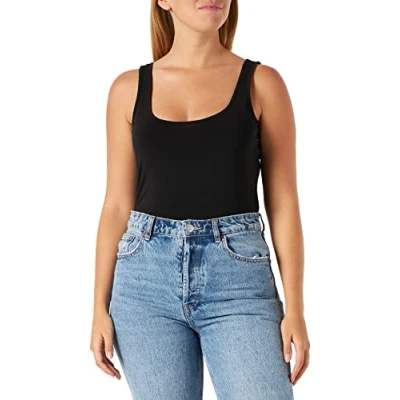 Abbildung von Evoked VILA Vijenni Top, Damen, Größe: 48, Black