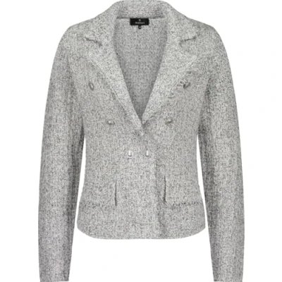 Abbildung von Monari Kurzblazer Jacke Strickblazer Tweed mit glitzerndem Lurex