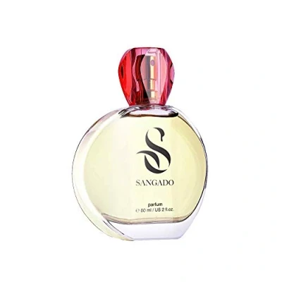 Abbildung von SANGADO Bella Femme Parfüm für Damen, 8 10 Stunden Langanhaltend, Luxuriös Duftendes, Blumiges Fruchtiges Gourmand, Zarte französische Essenszen, Extra konzentriert (Parfüm), 60ml