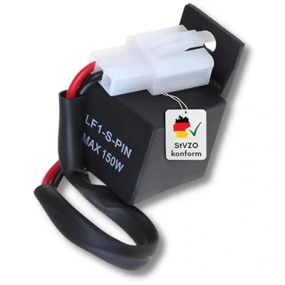 Abbildung von Binego Kfz Relais LED Blinker Blinkerrelais Motorrad Quad Lastunabhängig Blinkergeber, (1 St), 2 Pin