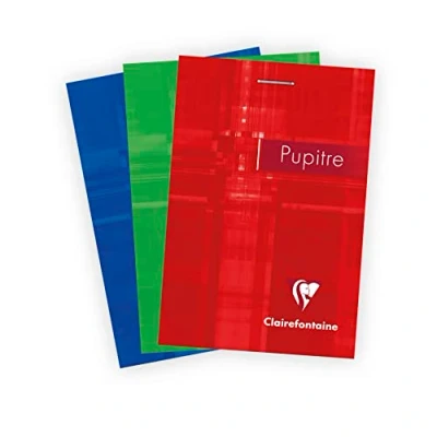Abbildung von 10 x Clairefontaine Notizblock A7 kariert 80 Blatt farbig sortiert