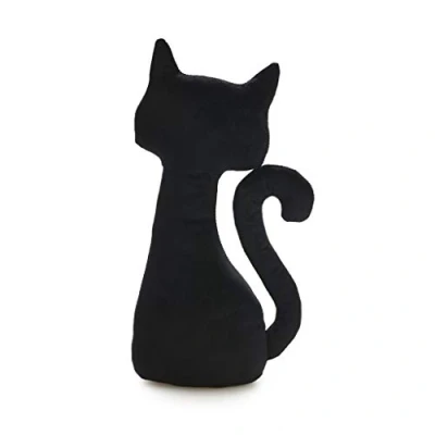Abbildung von Balvi Bodentürstopper Meow! Door stopper Katze schwarz 28 cm aus Polyester Türstopper, schwarzer Kater